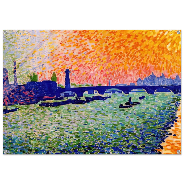 THE BRIDGE VIEW ON THE RIVER 1905 - Andre Derain Acrylic Print - 70x100 cm / 28x40″ inches