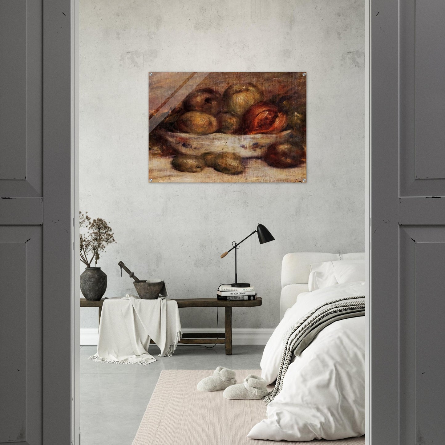 Still Life with Fruit - Pierre-Auguste Renoir Acrylic Print - 70x100 cm / 28x40″ inches