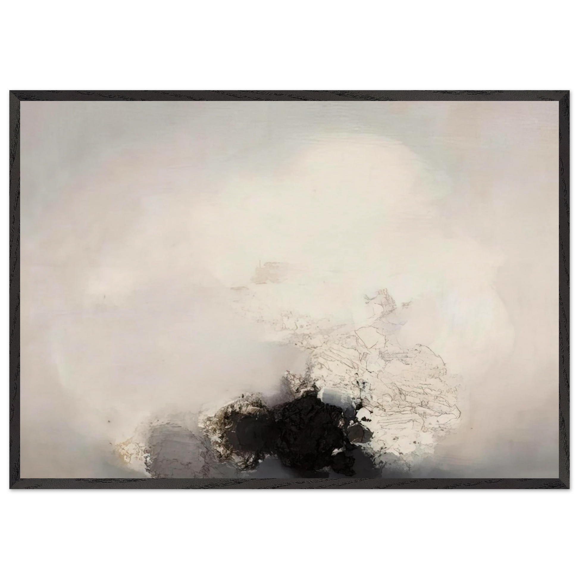 N MERO 148 1959 - Luis Feito Framed Art Print – Black Wooden Frame - Default Title - -Framed Art Print