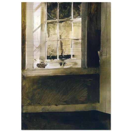 GROUNDHOG DAY 4 - Andrew Wyeth Brushed Aluminum Print - 70x100 cm / 28x40 inches | Andrew Wyeth Aluminum Print | Andrew Wyeth Prints