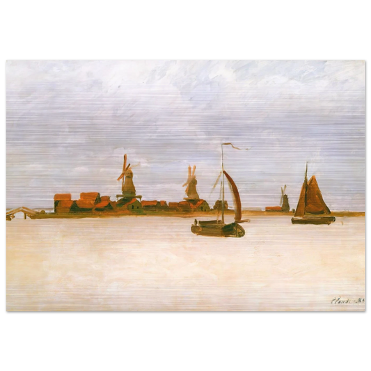 The Voorzaan - claude monet Brushed Aluminum Print - 70x100 cm / 28x40 inches | claude monet Aluminum Print | claude monet Prints