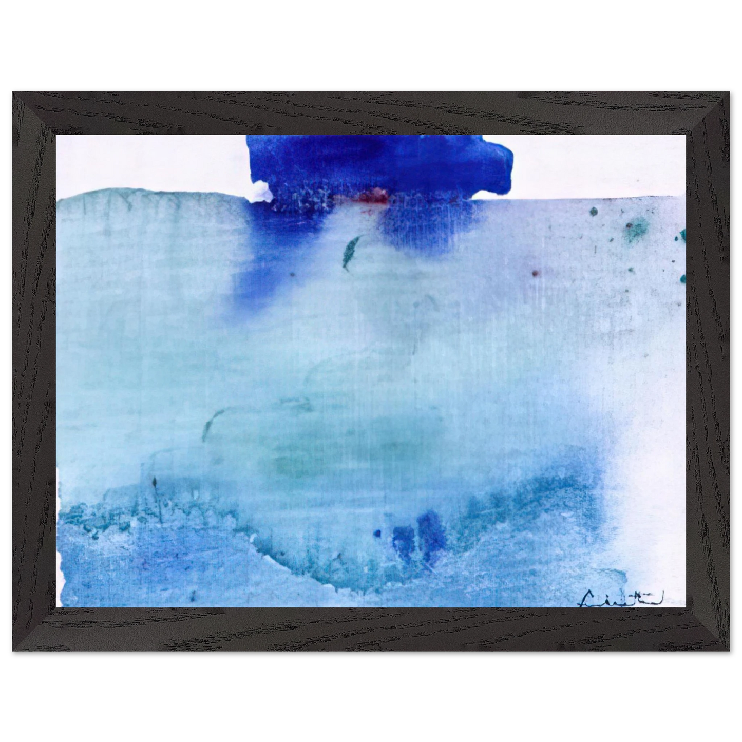 Helen Frankenthaler - Untitled - 1982 Wall art - 30x40 cm / 12x16 inches - Premium Wooden Framed Poster With Fine Art Paper - White frame
