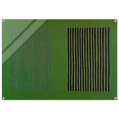 Green Giant - 1980 - Gene Davis Acrylic Print - 70x100 cm / 28x40″ inches | Gene Davis Wall Art | Gene Davis Prints