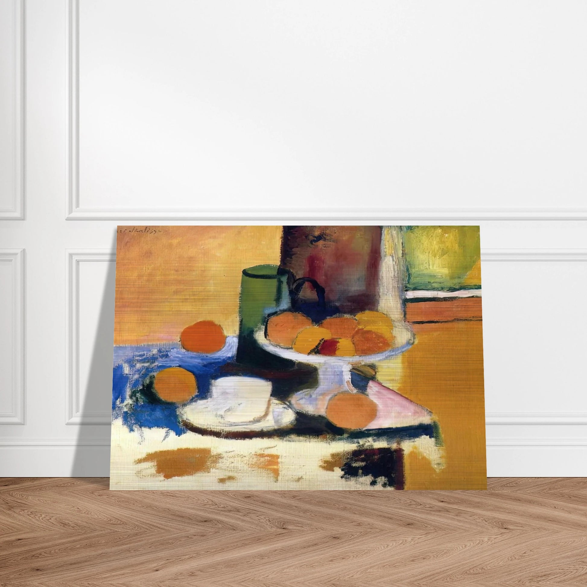 STILL LIFE WITH ORANGES II 1899 - Henri Matisse Brushed Aluminum Print - 70x100 cm / 28x40 inches | Henri Matisse Aluminum Print | Henri Matisse Prints