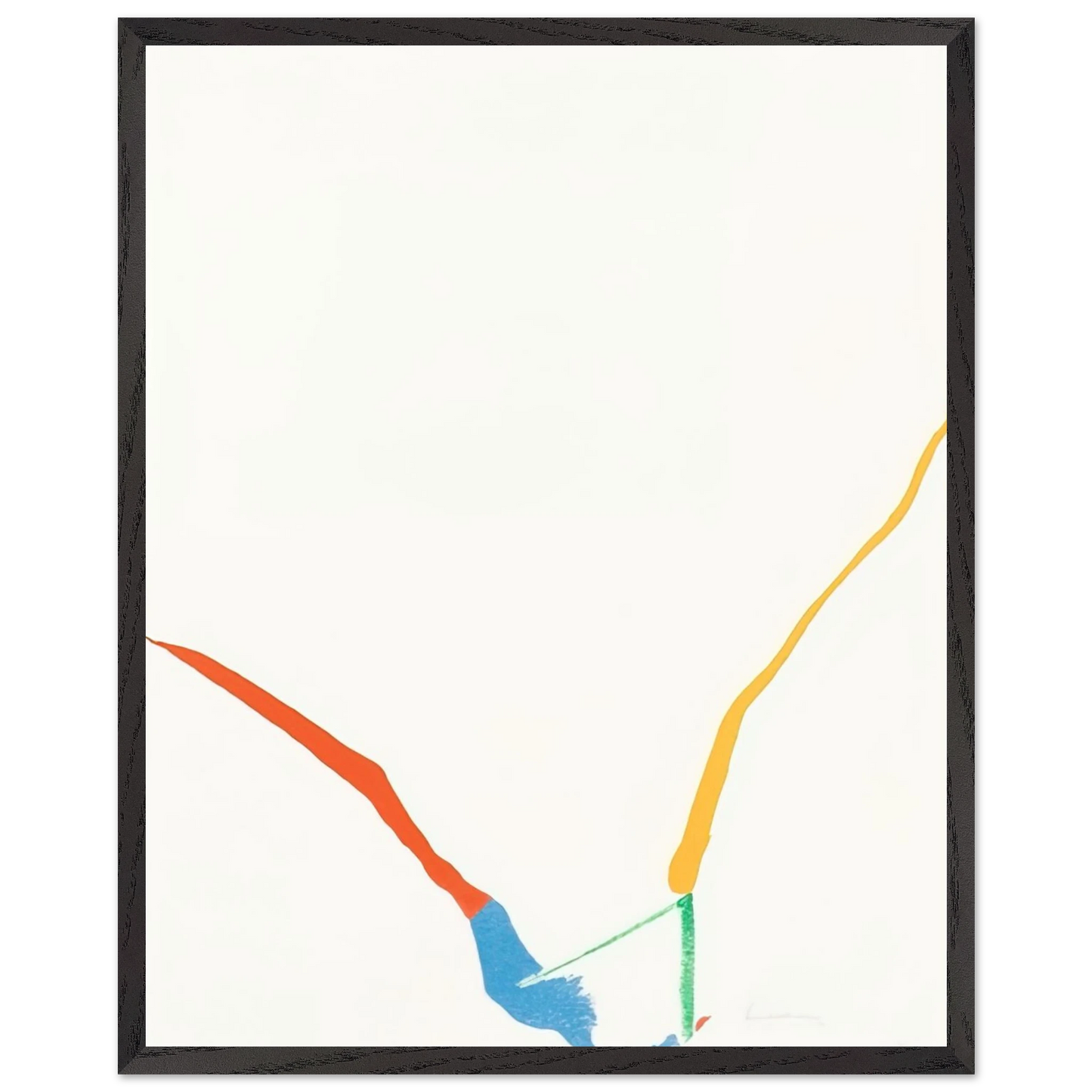 Helen Frankenthaler - What Red Lines Can Do - 1970 Wall art - 30x40 cm / 12x16 inches - Fine Art Poster - -