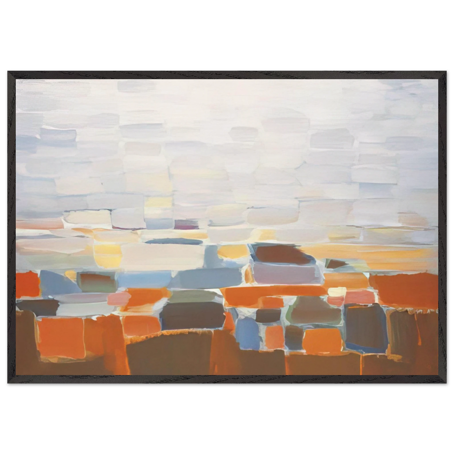 Ciel - Art Informel - Nicolas de Stael Framed Art Print – Black Wooden Frame - Default Title - -Framed Art Print