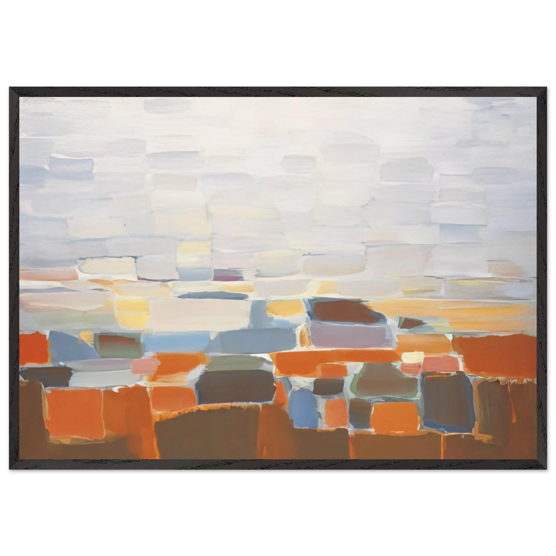 Ciel - Art Informel - Nicolas de Stael Framed Art Print – Black Wooden Frame - Default Title - -Framed Art Print