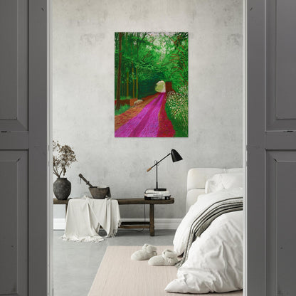 David Hockney - David Hockney Brushed Aluminum Print - 70x100 cm / 28x40 inches | David Hockney Aluminum Print | David Hockney Prints