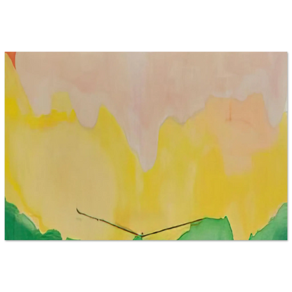 Helen Frankenthaler - Boulevard - 1973 Wall art - A2 (42 x 59.4  cm) - Premium Wooden Framed Poster With Fine Art Paper - Black frame