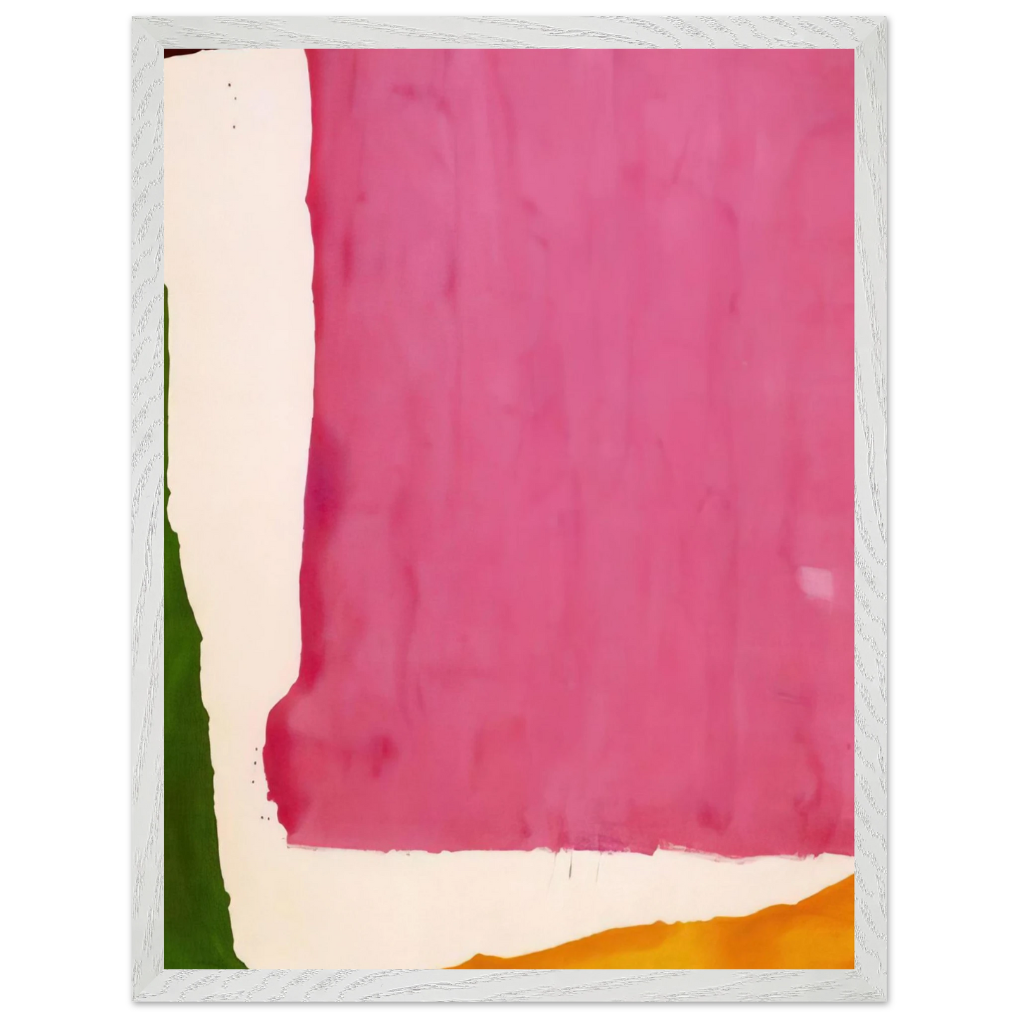 Helen Frankenthaler - Mauve District - 1966 Wall art - 50x70 cm / 20x28 inches - Premium Wooden Framed Poster With Fine Art Paper - White frame