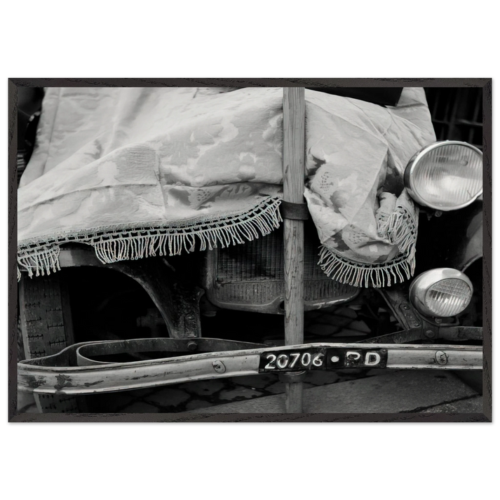 ROME FLEA MARKET V 1952 - Robert Rauschenberg 70x100 cm / 28x40 inches Framed Art Print – Black Wooden Frame