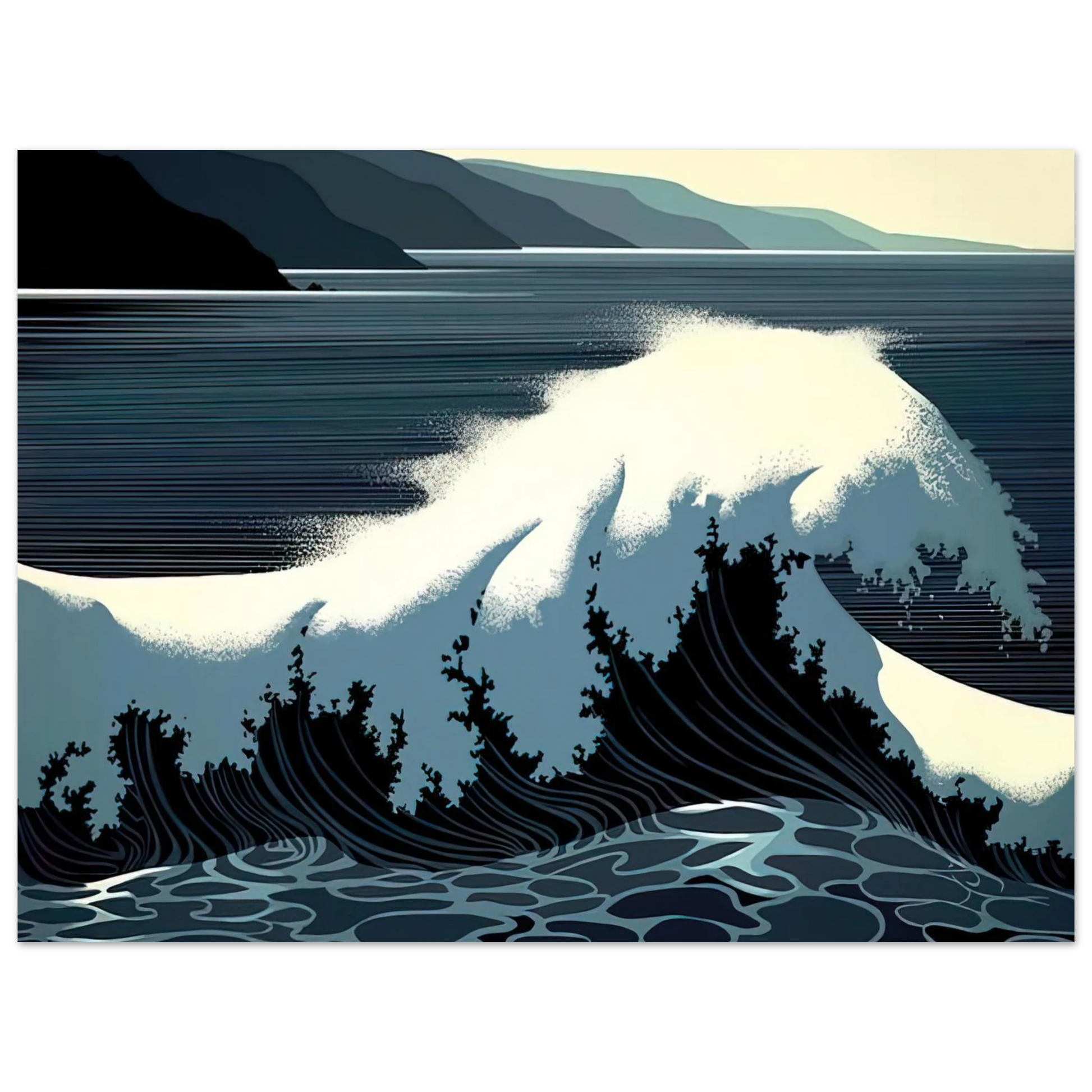 Eyvind Earle - A Sounding of Surf Fine Art Poster - Default Title