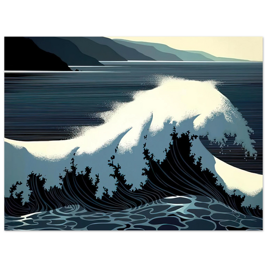 Eyvind Earle - A Sounding of Surf Fine Art Poster - Default Title