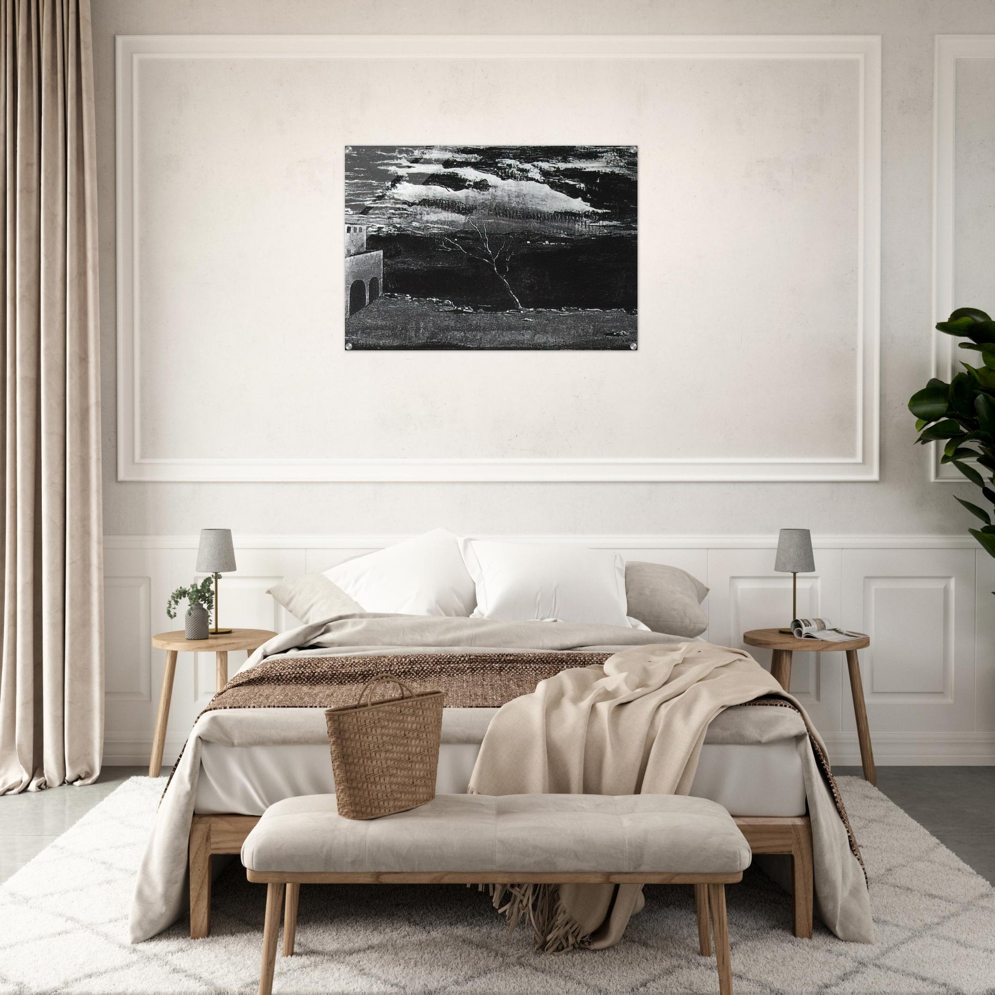 LANDSCAPE NEAR AMPURDAN - Salvador Dali Acrylic Print - 70x100 cm / 28x40″ inches | Salvador Dali Wall Art | Salvador Dali Prints