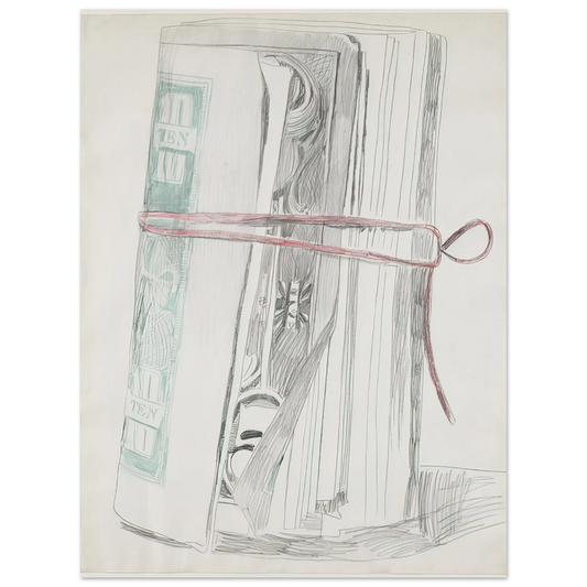 Andy Warhol - Roll of Bills Fine Art Poster - 13x18 cm / 5x7 inches
