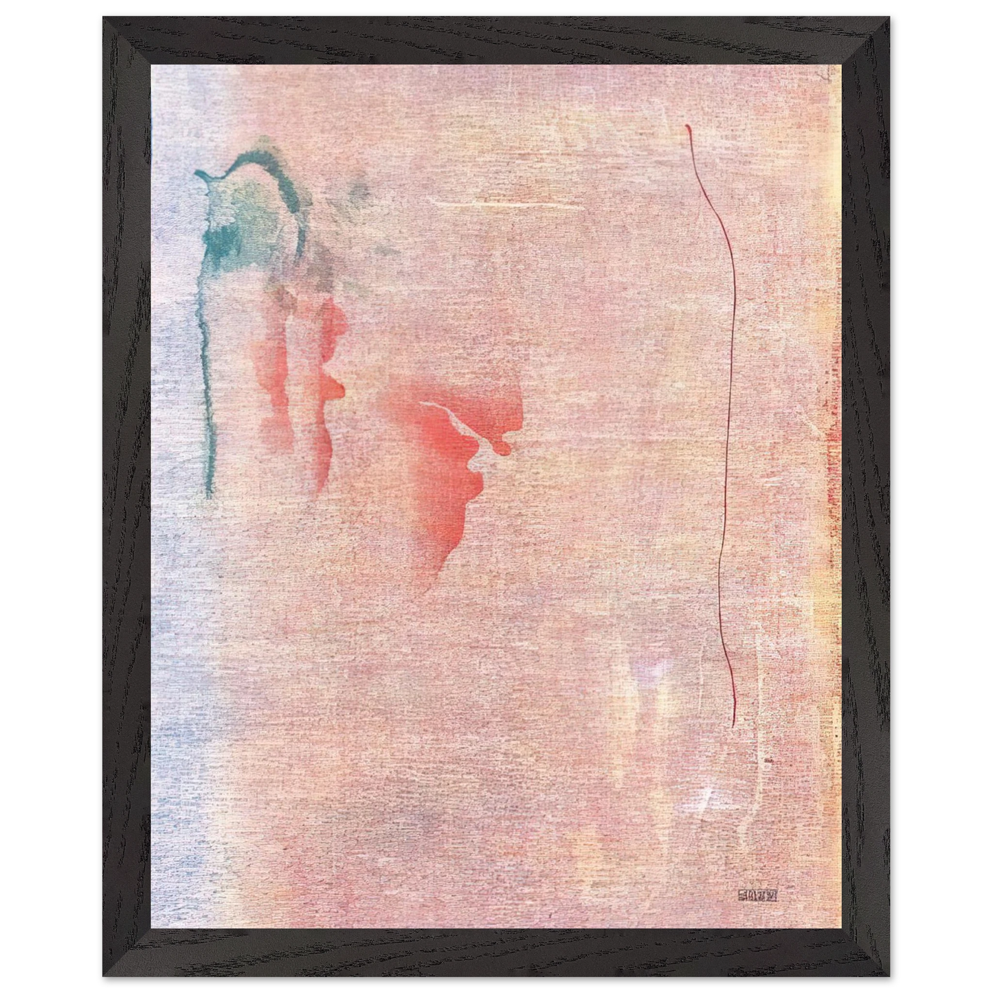 Helen Frankenthaler - Cedar Hill - 1983 Wall art - 60x80 cm / 24x32 inches - Premium Wooden Framed Poster With Fine Art Paper - Wood frame