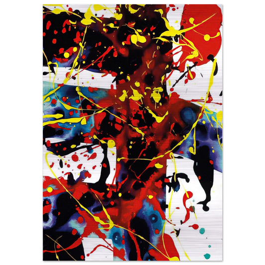 Untitled  SFP94-49  SFF 1723  - Sam Francis Brushed Aluminum Print - 70x100 cm / 28x40 inches | Sam Francis Aluminum Print | Sam Francis Prints