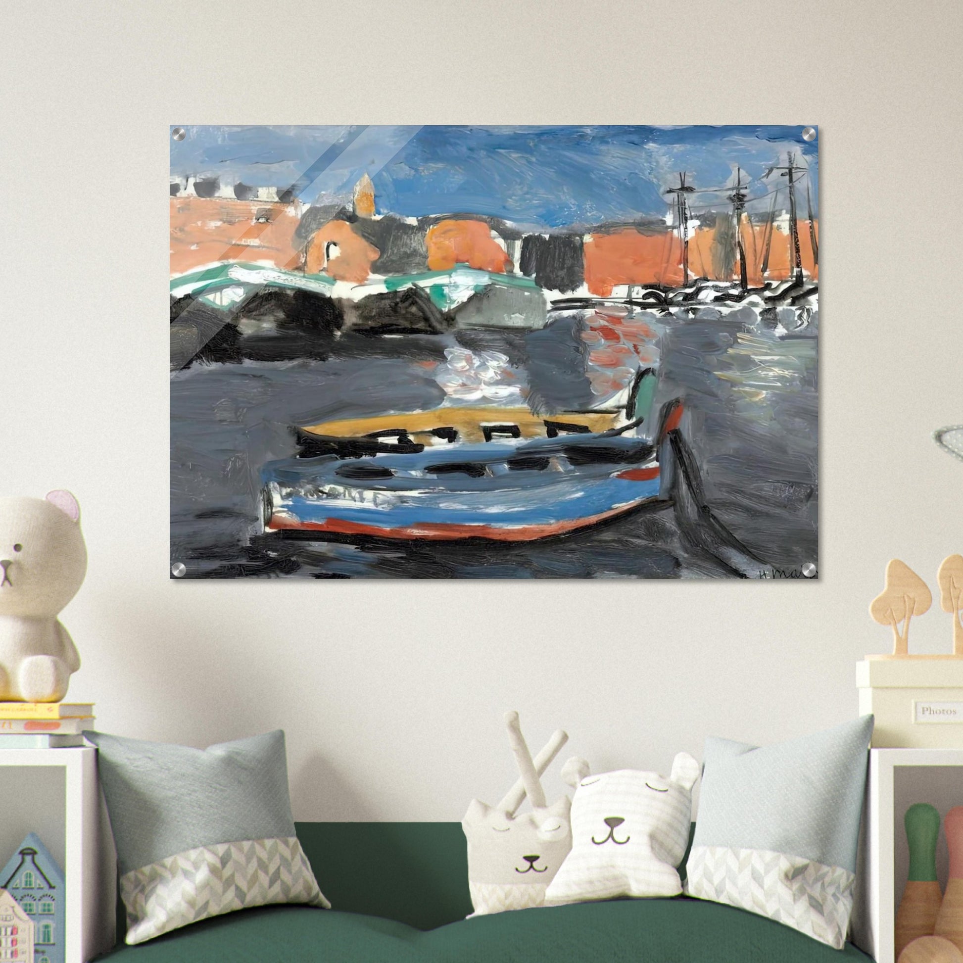 PORT DE MARSEILLE 1917 - Henri Matisse Acrylic Print - 70x100 cm / 28x40″ inches