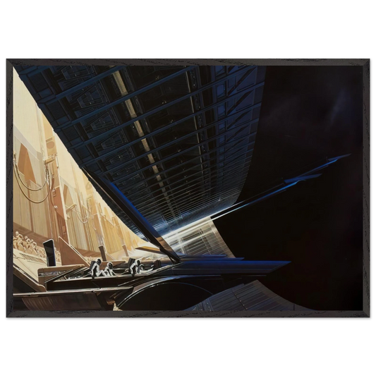 Syd Mead N7 - Syd Mead Framed Art Print – Black Wooden Frame - Default Title - -Framed Art Print