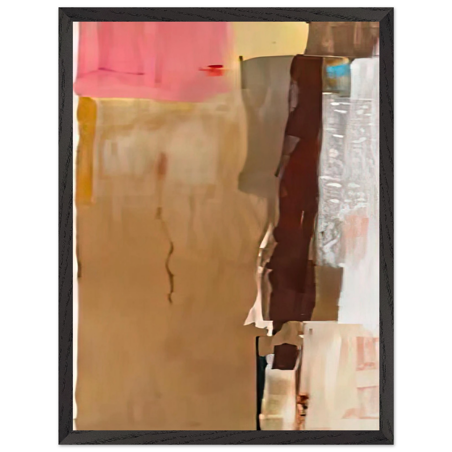 Helen Frankenthaler - Bistre I, 1976- Wall Art - 21x29.7 cm / 8x12" - Premium Wooden Framed Poster With Fine Art Paper - White frame