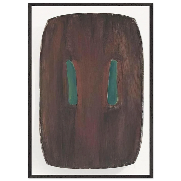 Untitled - 1977 N3 - Ron Gorchov 70x100 cm / 28x40 inches Framed Art Print – Black Wooden Frame