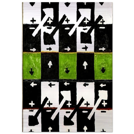 An Influence of the Earth's Motion on Optical Phenomena - 1961 - Alfred Jensen Brushed Aluminum Print - 70x100 cm / 28x40 inches | Alfred Jensen Aluminum Print | Alfred Jensen Prints