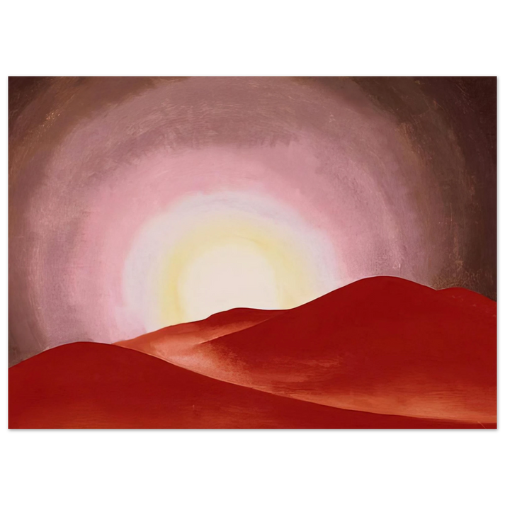 Georgia O'Keeffe - Red Hills, Lake George Fine Art Poster