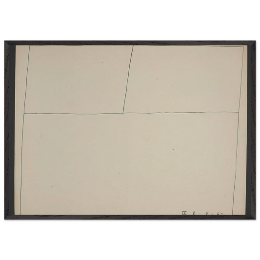 Twentieth Century Ikon Series 8867 IX - 1967 - Bob Law Framed Art Print – Black Wooden Frame - Default Title - -Framed Art Print