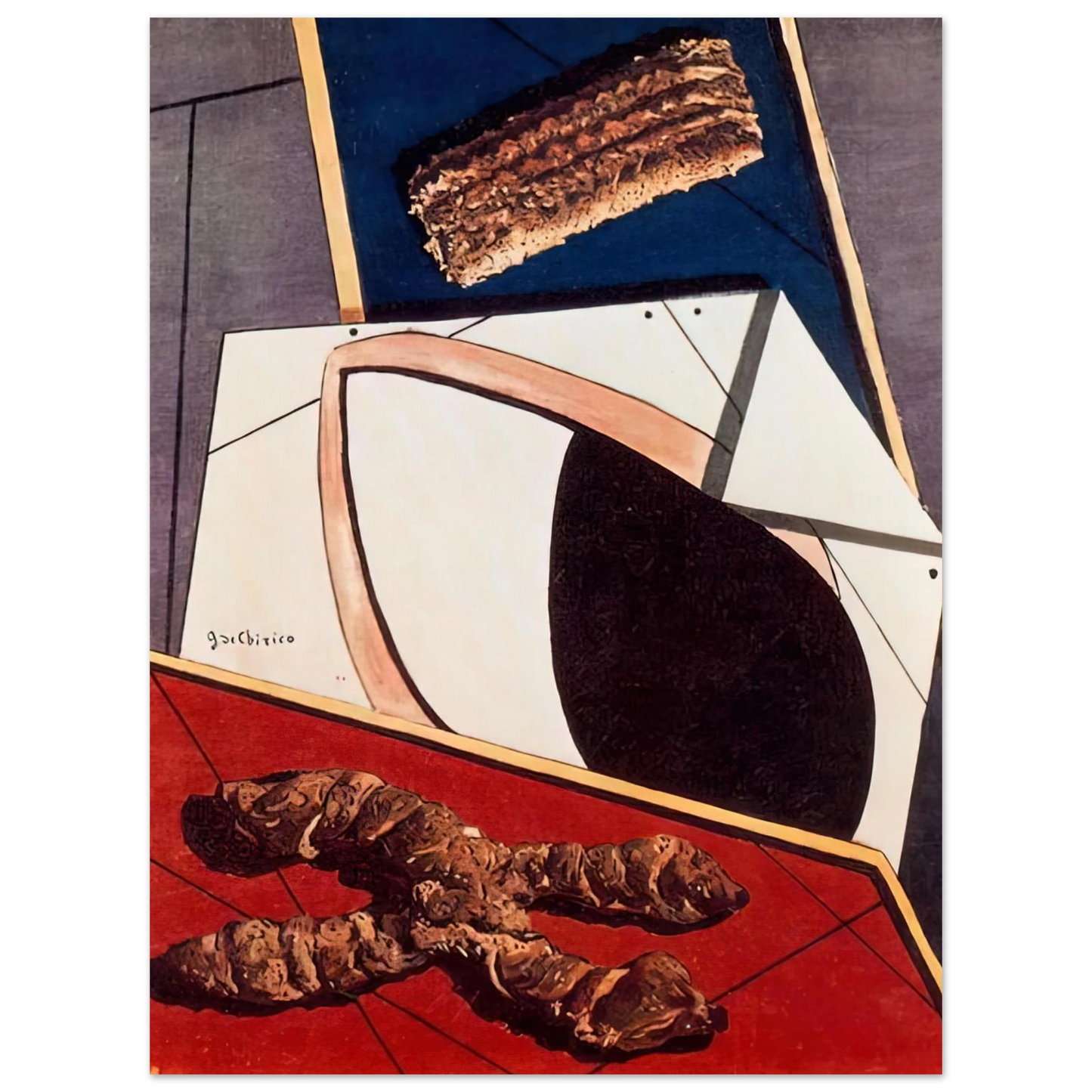 Giorgio de Chirico - GREETINGS FROM A DISTANT FRIEND Fine Art Poster - Default Title