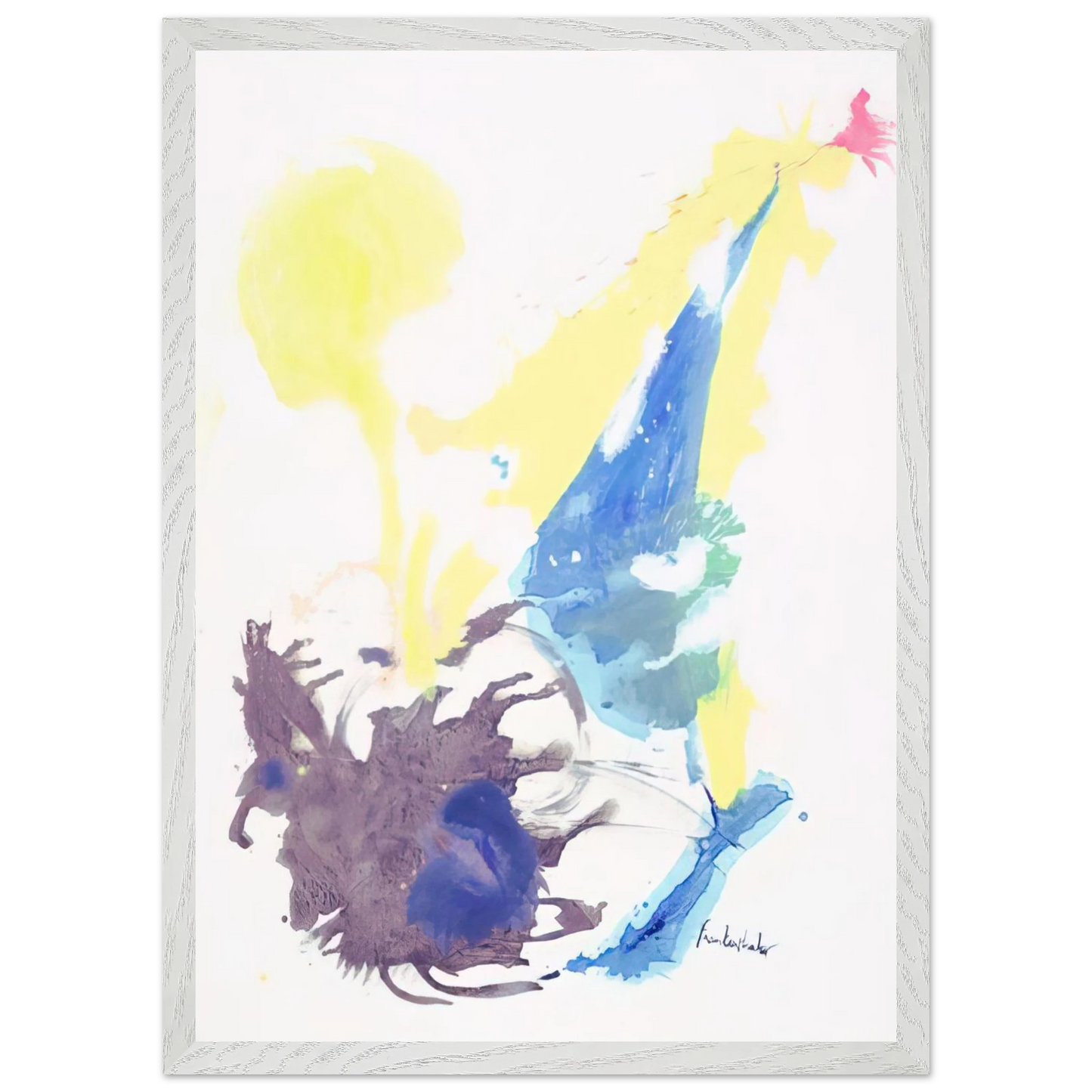 Helen Frankenthaler - Moving Day - 1961 Wall art - 70x100 cm / 28x40 inches - Premium Wooden Framed Poster With Fine Art Paper - Wood frame