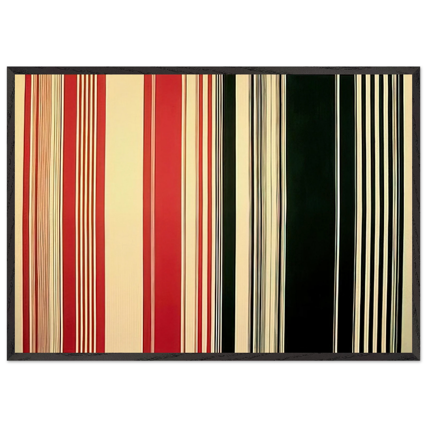 Concord - 1982 - Gene Davis Framed Art Print – Black Wooden Frame - Default Title - -Framed Art Print