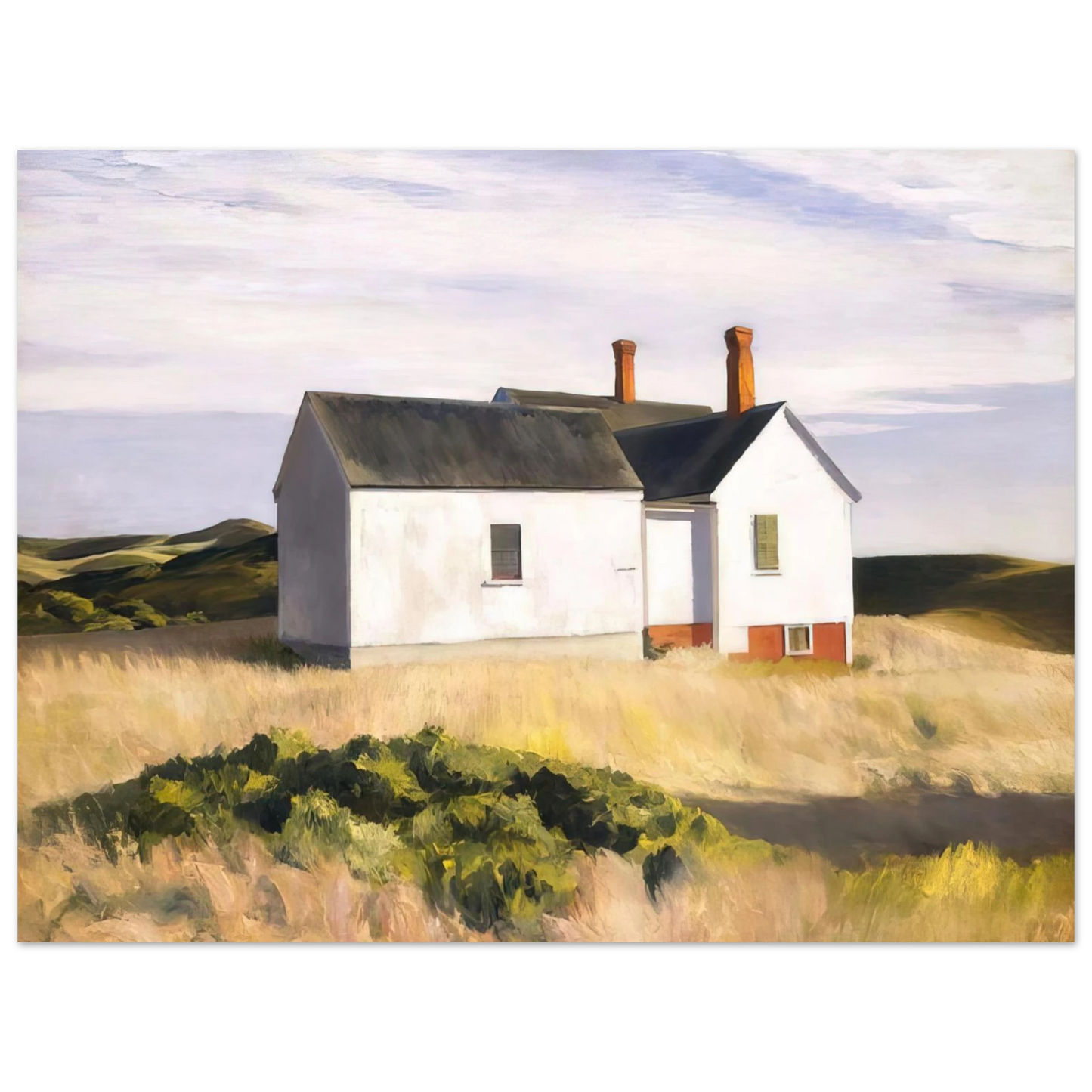 Edward Hopper - Ryders House Fine Art Poster - 13x18 cm / 5x7 inches