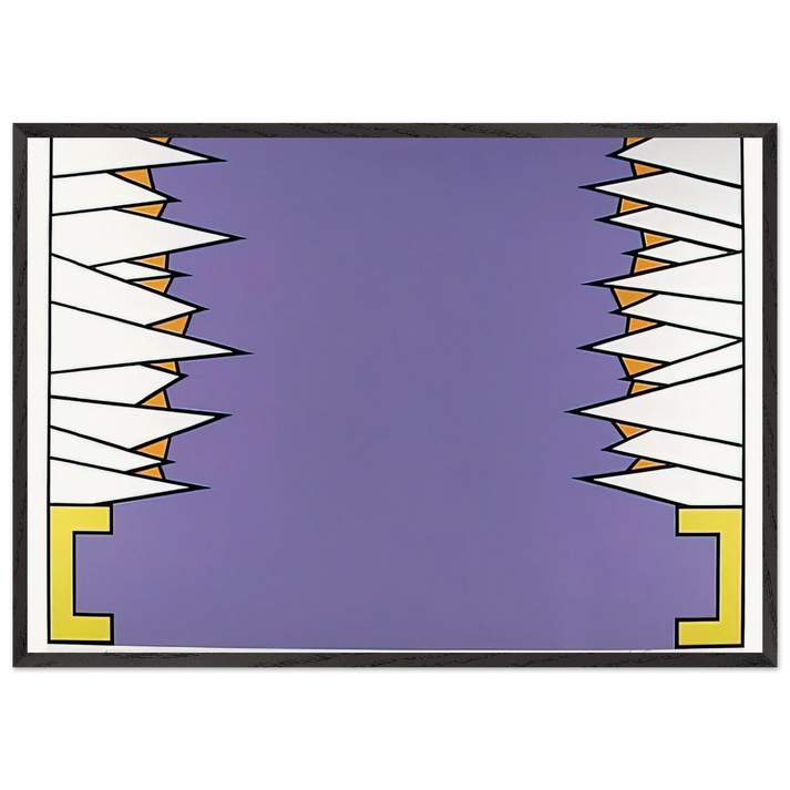 Over the Rainbow - 1978 - Nicholas Krushenick 70x100 cm / 28x40 inches Framed Art Print – Black Wooden Frame