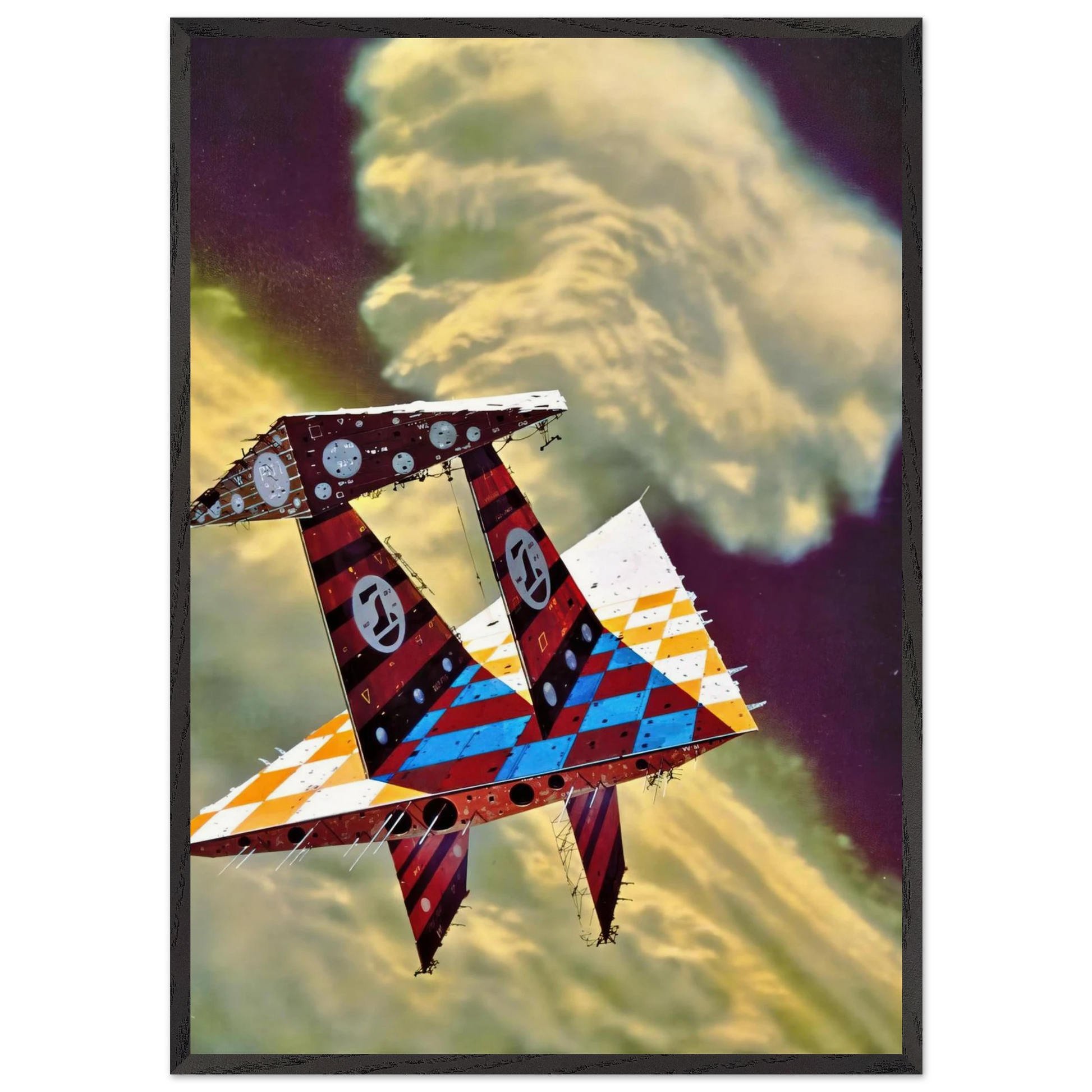 Chris Foss N9 - Chris Foss Framed Art Print – Black Wooden Frame - Default Title - -Framed Art Print