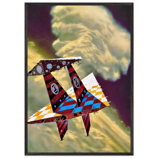 Chris Foss N9 - Chris Foss Framed Art Print – Black Wooden Frame - Default Title - -Framed Art Print