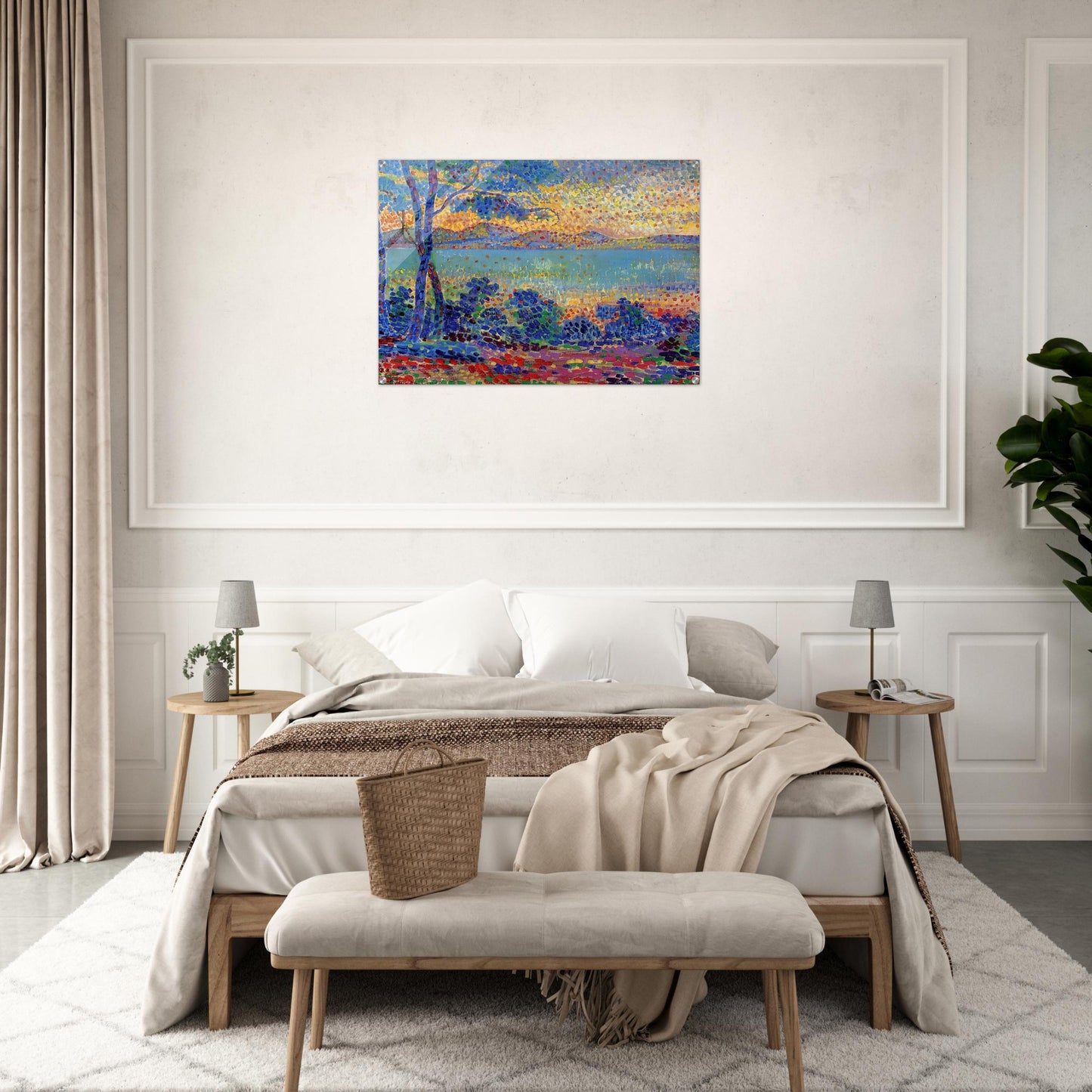 Provence Landscape - Henri-Edmond Cross Acrylic Print - 70x100 cm / 28x40″ inches