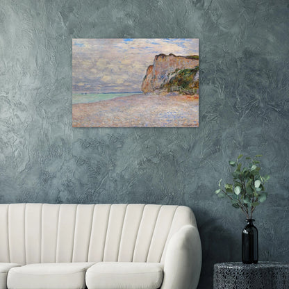 Cliffs near Dieppe - claude monet Brushed Aluminum Print - 70x100 cm / 28x40 inches | claude monet Aluminum Print | claude monet Prints