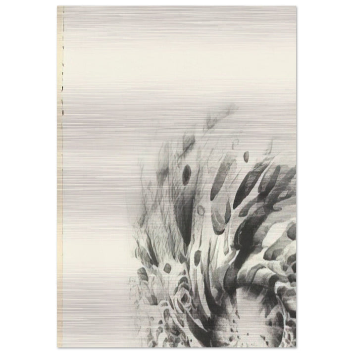 THIRD STONE 1963 - Lee Bontecou Brushed Aluminum Print - 70x100 cm / 28x40 inches | Lee Bontecou Aluminum Print | Lee Bontecou Prints