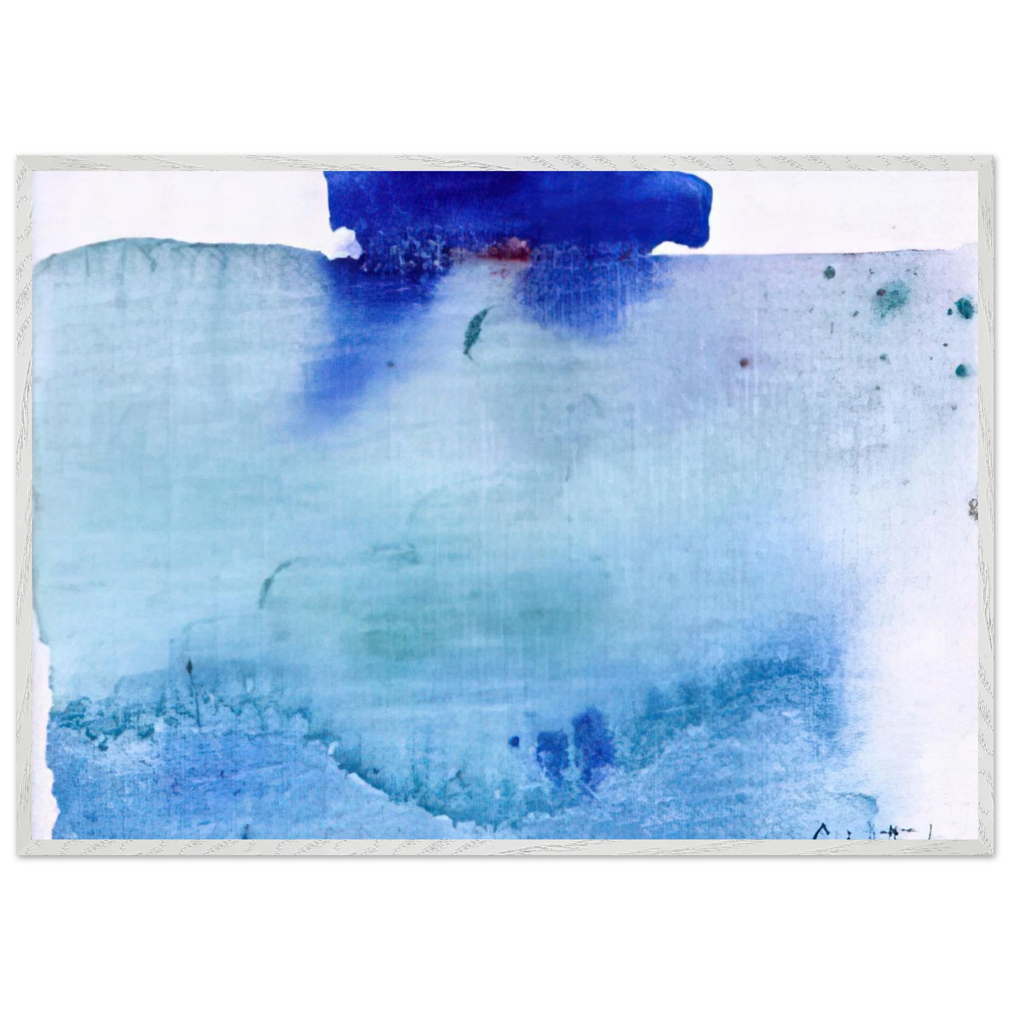 Helen Frankenthaler - Untitled - 1982 Wall art - A3 (29.7 x 42  cm) - Premium Wooden Framed Poster With Fine Art Paper - White frame