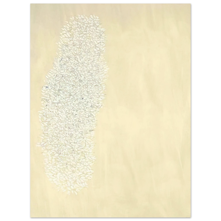 Robert Goodnough - Light Gray - Tan - 1978  75x100 cm / 30x40inches Fine Art Poster