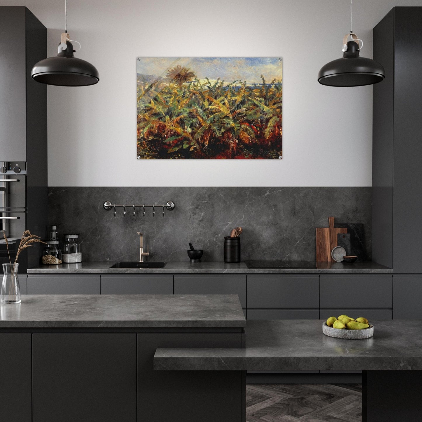 Field of Banana Trees - Pierre-Auguste Renoir Acrylic Print - 70x100 cm / 28x40″ inches | Pierre-Auguste Renoir Wall Art | Pierre-Auguste Renoir Prints