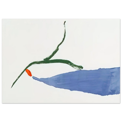 Helen Frankenthaler - A Little Zen - 1970 Wall art - 13x18 cm / 5x7 Inches - Premium Wooden Framed Poster With Fine Art Paper - Wood frame