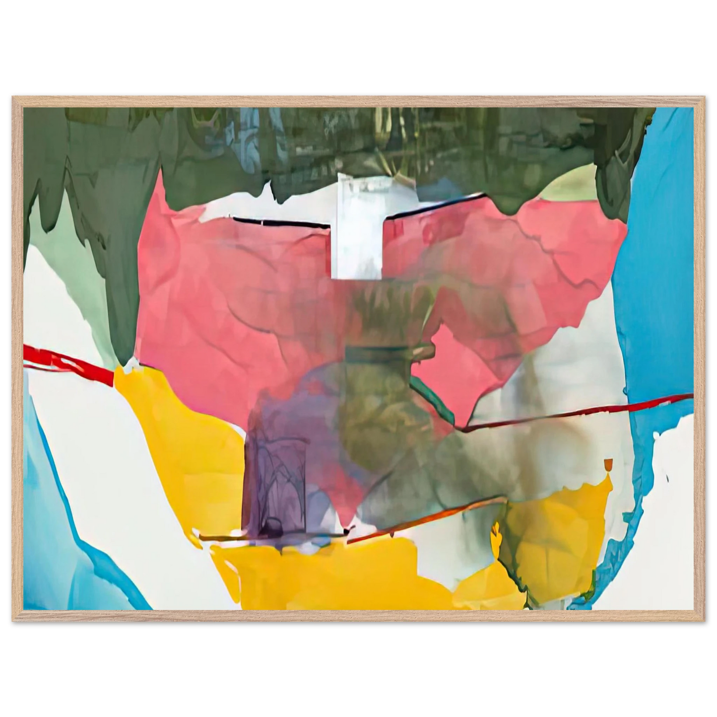 Helen Frankenthaler - Off White Square, 1973- Wall Art - 30x40 cm / 12x16 inches - Fine Art Poster - -
