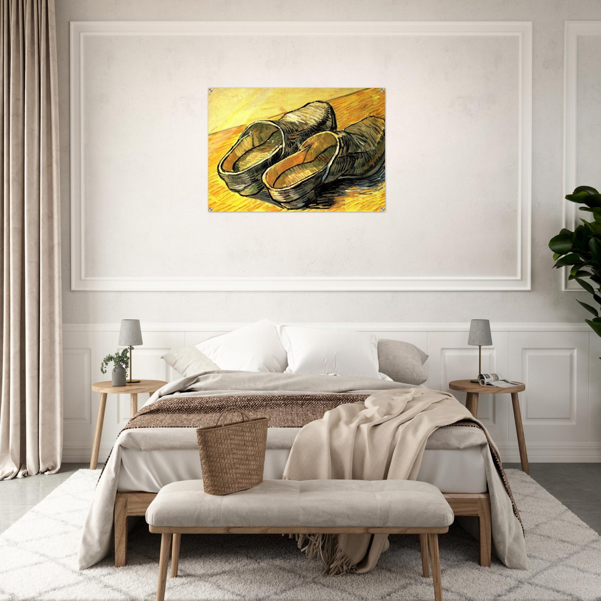A Pair of Leather Clogs - Vincent van Gogh Acrylic Print - 70x100 cm / 28x40″ inches