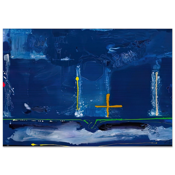 Sister Sky, 1991- - Helen Frankenthaler Brushed Aluminum Print - 70x100 cm / 28x40 inches | Helen Frankenthaler Aluminum Print | Helen Frankenthaler Prints