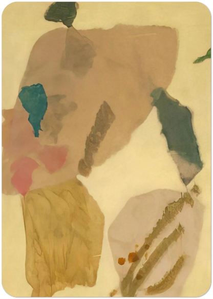 Lemon Yellow - 1950 By Kenzo Okada Pack of 10 Post Cards | Kenzo Okada Post Cards | A6 (10.5 x 14.8 cm) - 4.1 x 5.8 inches