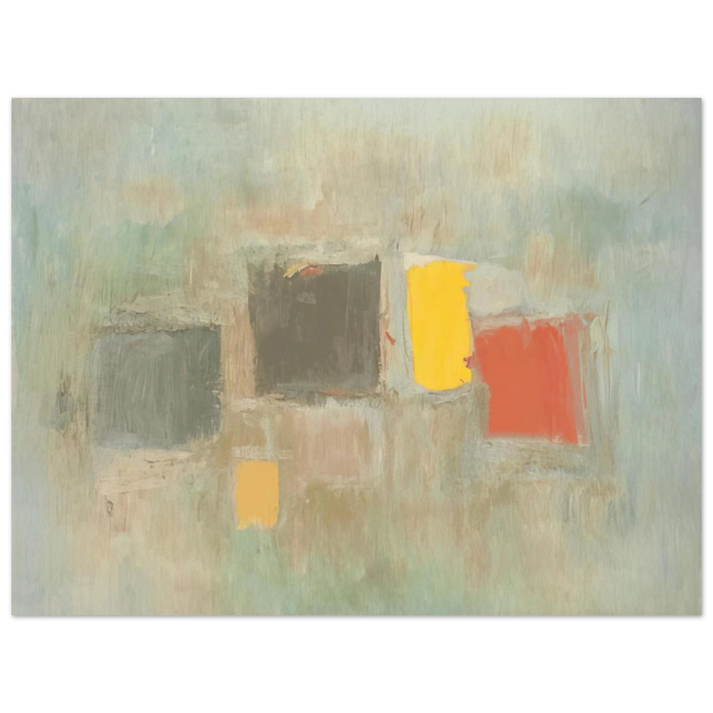 Esteban Vicente - NUMBER 6 1956  75x100 cm / 30x40inches Fine Art Poster