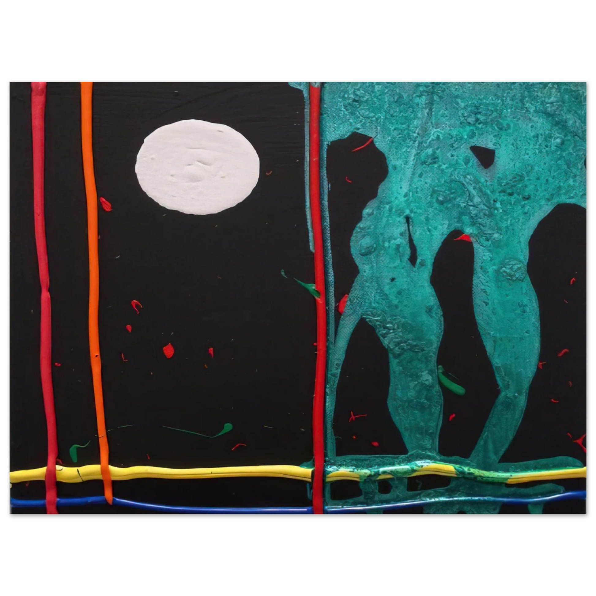 John Hoyland - Watching 20-1-07 - 2007 Fine Art Poster - Default Title
