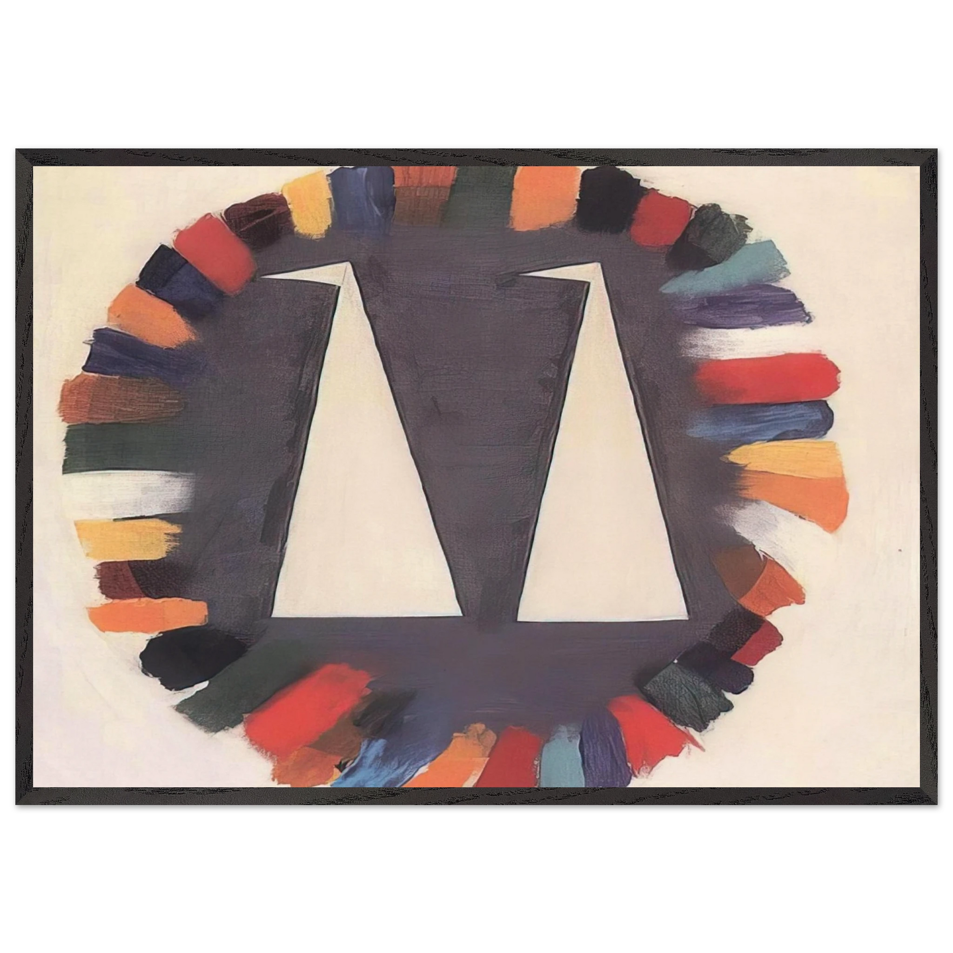 Untitled - 1970 N9 - Forrest Bess Framed Art Print – Black Wooden Frame - Default Title - -Framed Art Print