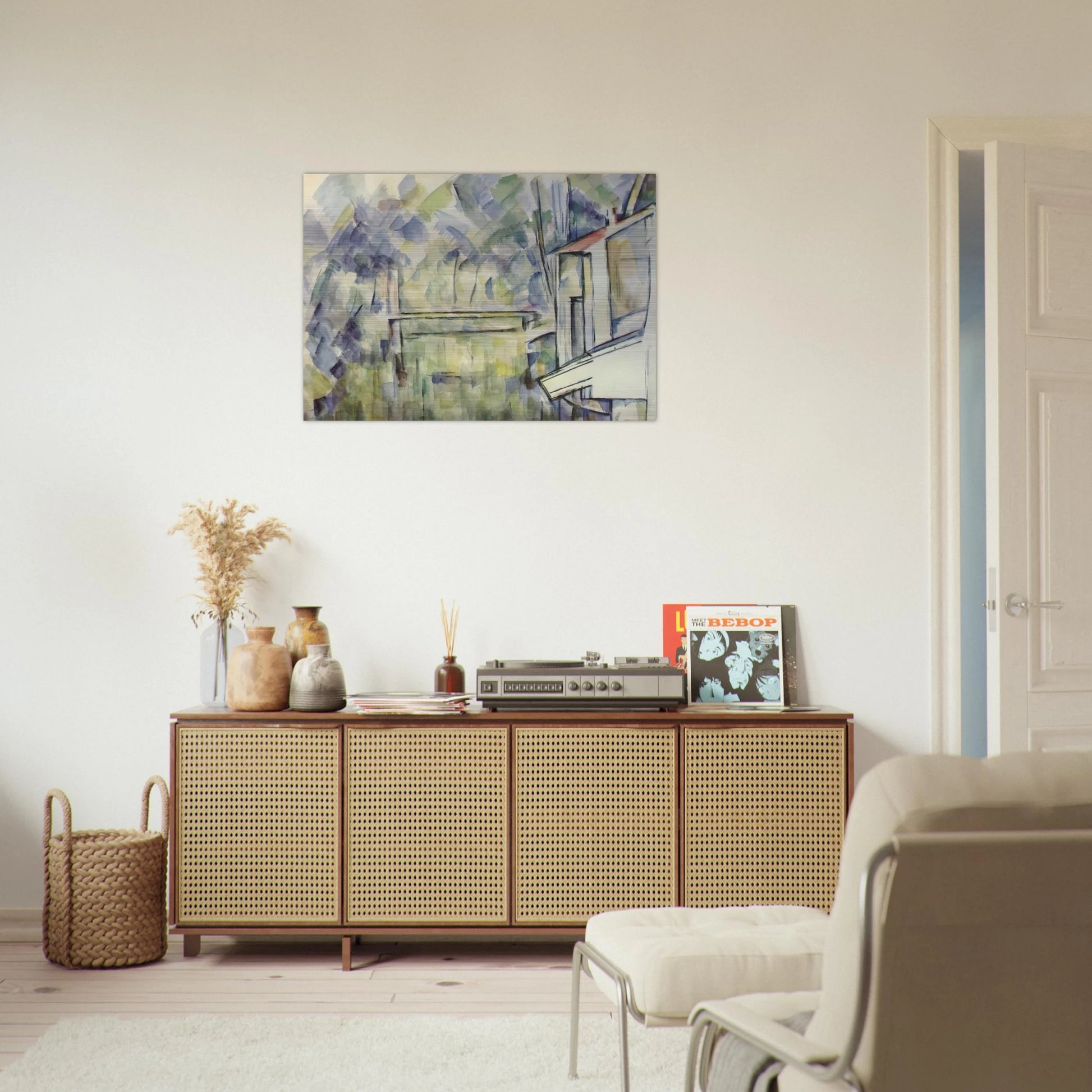 Mill on the River - Paul Cézanne Brushed Aluminum Print - 70x100 cm / 28x40 inches | Paul Cézanne Aluminum Print | Paul Cézanne Prints